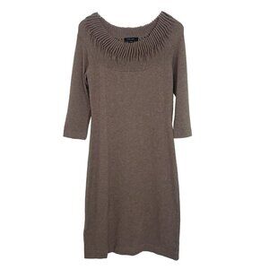 Christopher Fischer 100% Cashmere Dress Knit 3/4 Sleeves Womens Size Medium